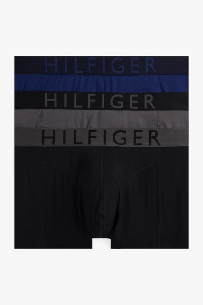 Tommy Hilfiger ανδρικά μποξεράκια από ύφασμα Microfibre-Logo Waistband (Συσκ. 3 τμχ.)-UM0UM03467-0T2