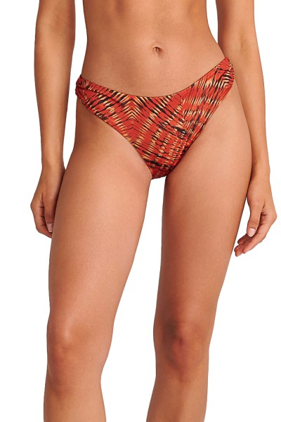 Blu4u γυναικείο μαγιό bikini σλιπ με lurex ύφασμα ''Red Fan''-25365212-20