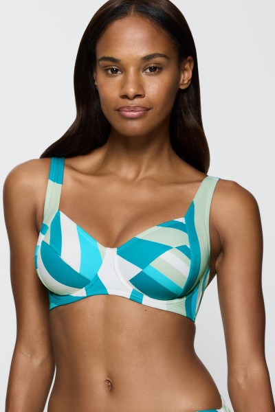 Triumph γυναικείο μαγιό bikini top με μπανέλα χωρίς φορμάρισμα Summer Mix & Match W 01 pt (D, E Cup)-10214535-M007