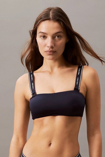 Calvin Klein γυναικείο μαγιό bandeau bikini τοπ CK Meta Legacy-KW0KW02731-CEF