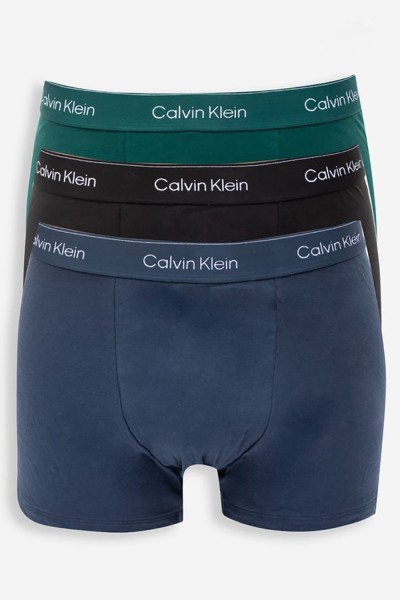 Calvin Klein Ανδρικά μποξεράκια Icon Cotton Stretch Relaxed Fit Trunks (Συσκ. 3 τεμαχίων)-LV00NB4286-R90