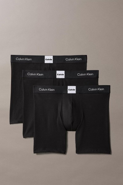 Calvin Klein Ανδρικά μποξεράκια με μακρύ πόδι Boxer Briefs Icon Logo Graphic (Συσκ. 3 τεμαχίων)-LV00NB4477-UB1